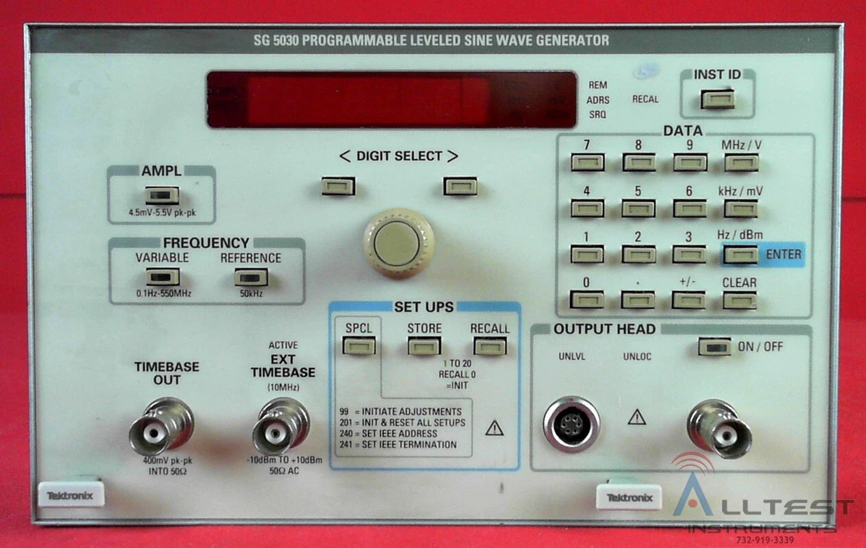 Tektronix SG5030 Programmable Level Sinewave Generator, 0.1 Hz