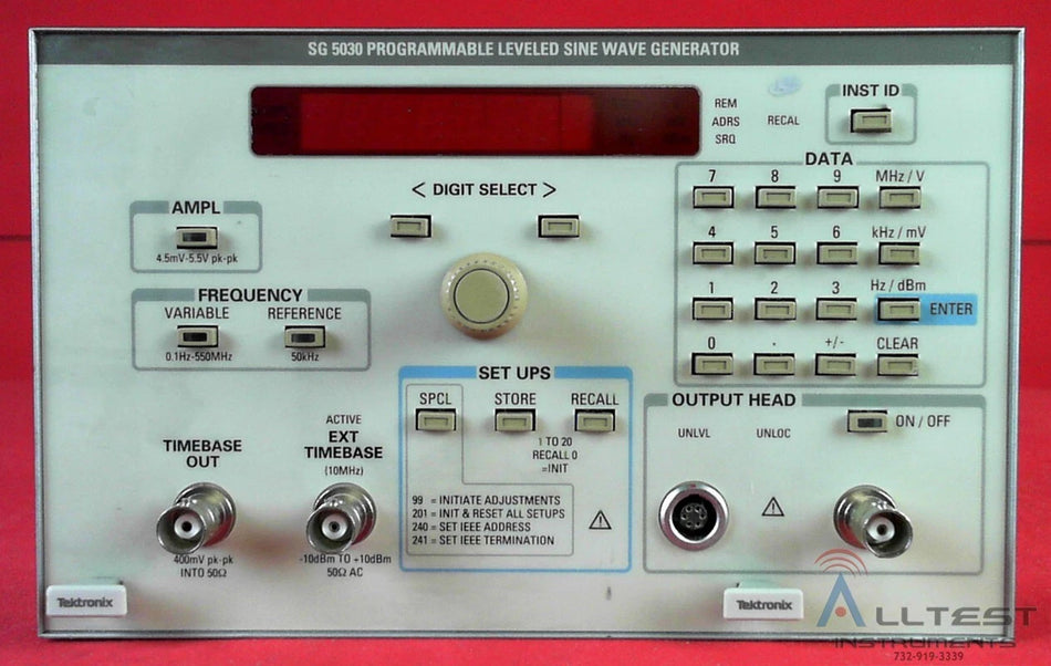 Tektronix SG5030 Programmable Level Sinewave Generator, 0.1 Hz