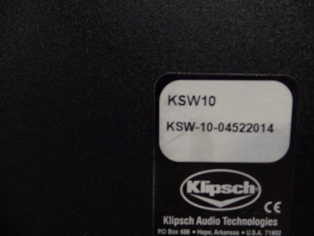 Klipsch Powered Speaker Powered Subwoofer KSW-10 - Free Shipping.