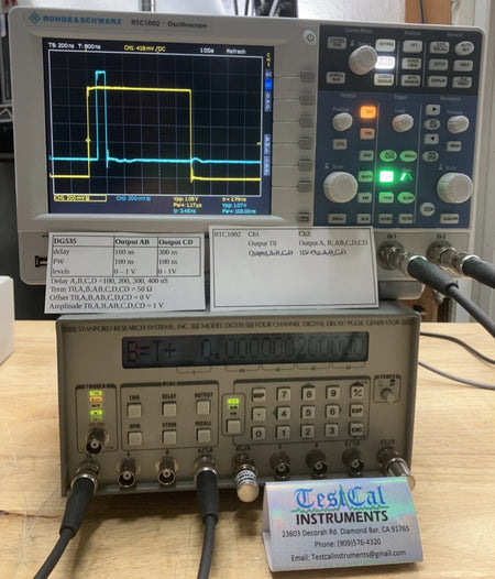 Stanford Research DG535 Delay / Pulse Generator OPT 01, 02, 03. Cal'd with data.