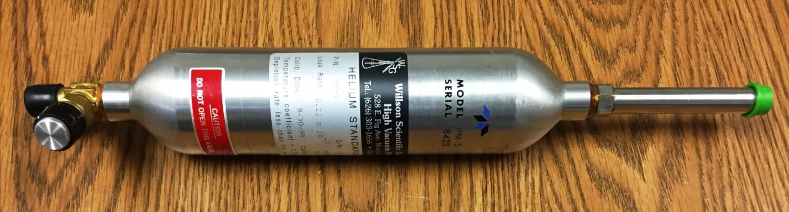 Wilson Scientific PM-5 Helium Leak Standard 6.23 x 10⁻7 Leak Rate