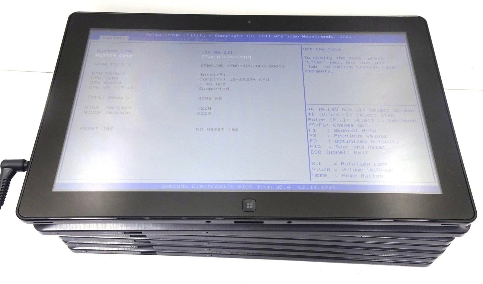 Lot 7 Samsung Series 7 Slate XE700T1A Core i5-2537m 4GB 128GB Tablets