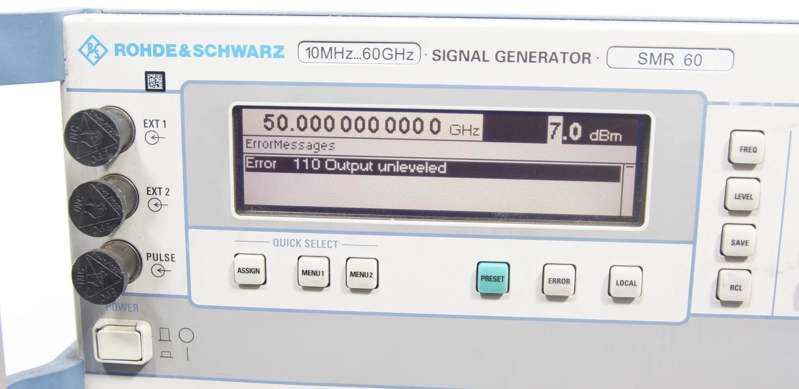 Rohde & Schwarz SMR60 10 MHz - 60 GHz Signal Generator 1134.9008.60 READ
