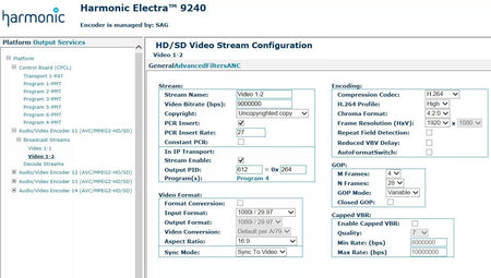 Harmonic ELC9K Electra 9240 Universal Multi-Service Encoder 2x IOM-FLEX-DHC