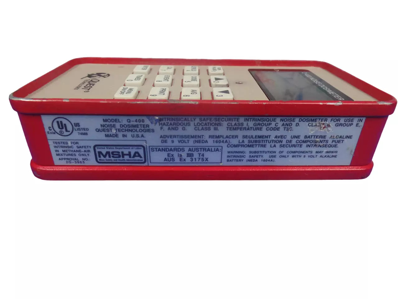 Quest Technologies Q-400 Noise Dosimeter for Accurate Noise Level Monitoring