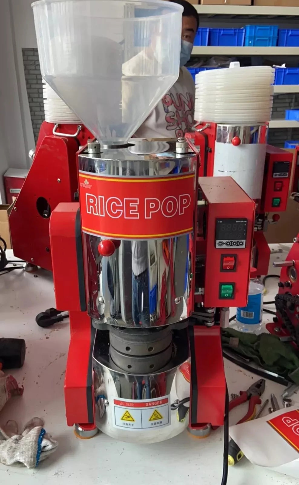 Rice Cracker Machine 1520W 220V Rice Cake Popping Machine