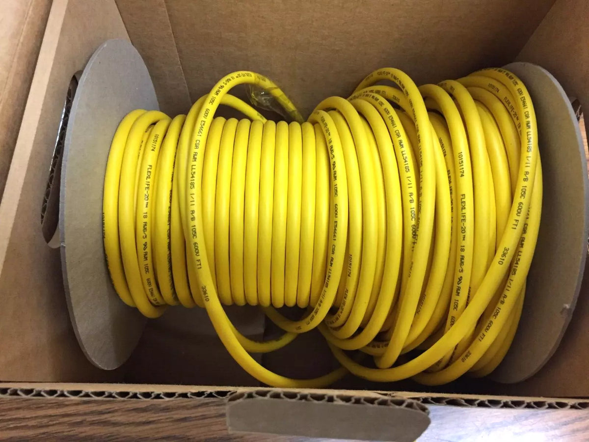 Turck RF51174-30M 5/18 AWG Yellow TPE FL-20 High Flex Cable 30-Meter