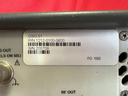 Spectracom GSG-51 Single-Channel GPS Factory Tester, SN 200708