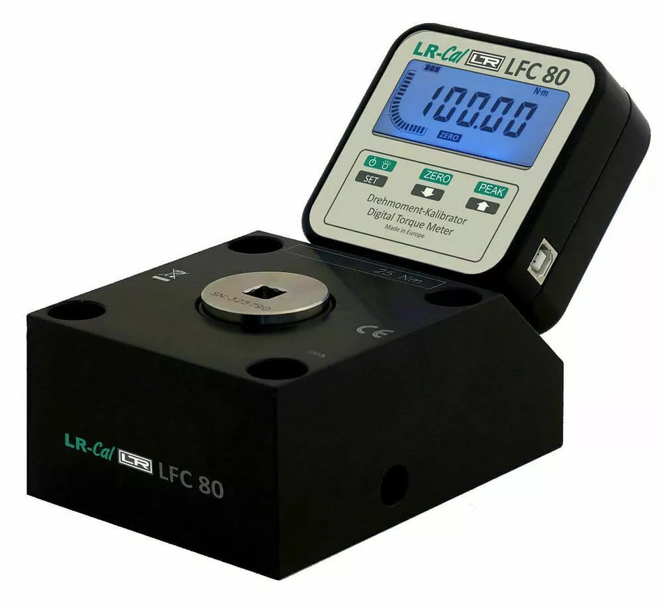 LR-Cal LFC 80 Digital Torque Calibrator Meter Data Logging Torque Wrench