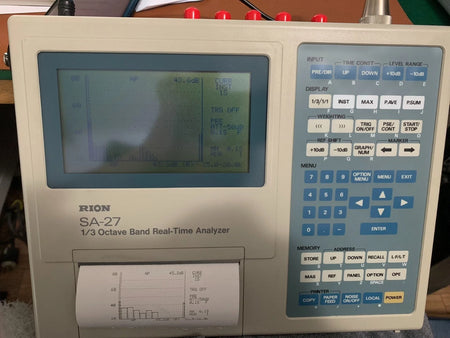 Rion SA-27 1/3 Octave Real-Time Analyzer