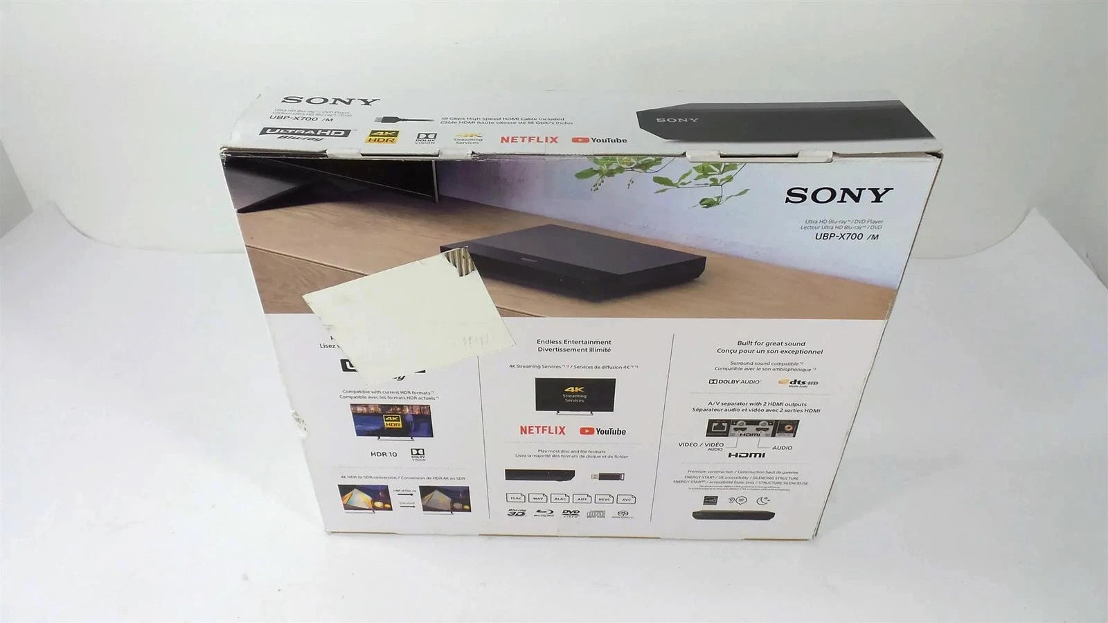 Sony UBP-X700 4K Ultra HD Blu-ray Player - Open Box