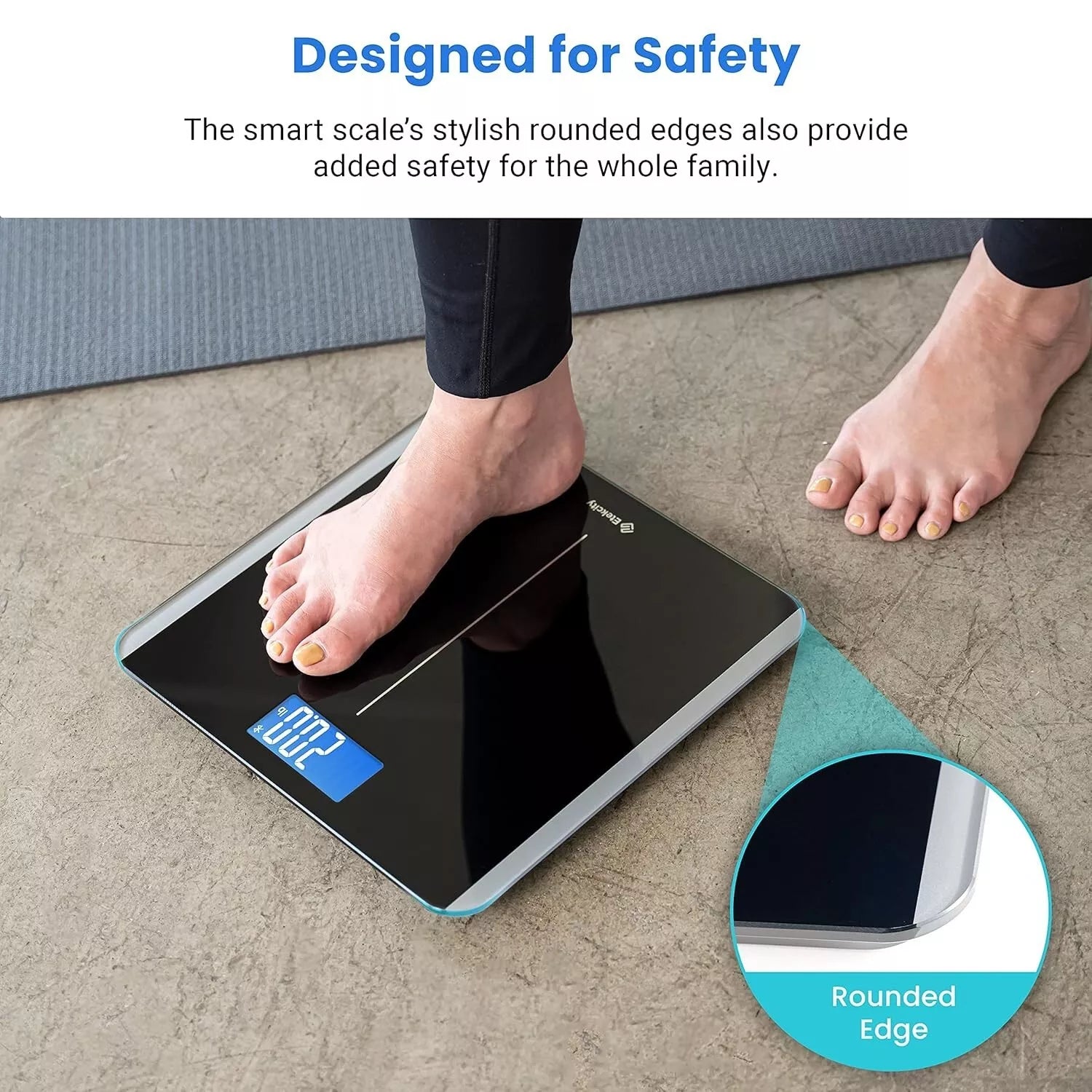 Etekcity Smart Bluetooth Bathroom Scale Body Weight & BMI Digital Weighing Scale