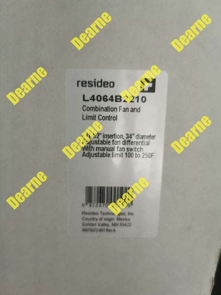 Honeywell L4064B2210 Limit Control
