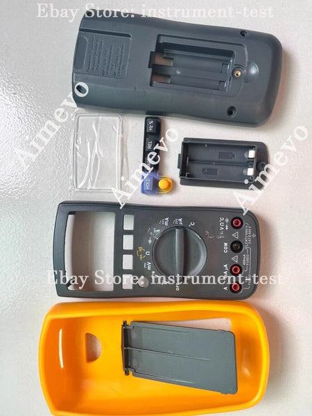 Set of Fluke 17B+ Multimeter Front Shell, Back Shell & Button - Used, Excellent