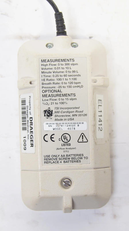 TSI Certifier FA Controler 4078 W/ 4088 D Certifier FA Plus Flow Analyzer