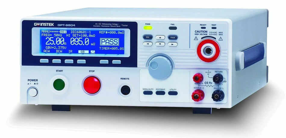 GW Instek GPT-9804 Performance Hi-Pot Tester (AC/DC/IR/GB 200VA Hipot)