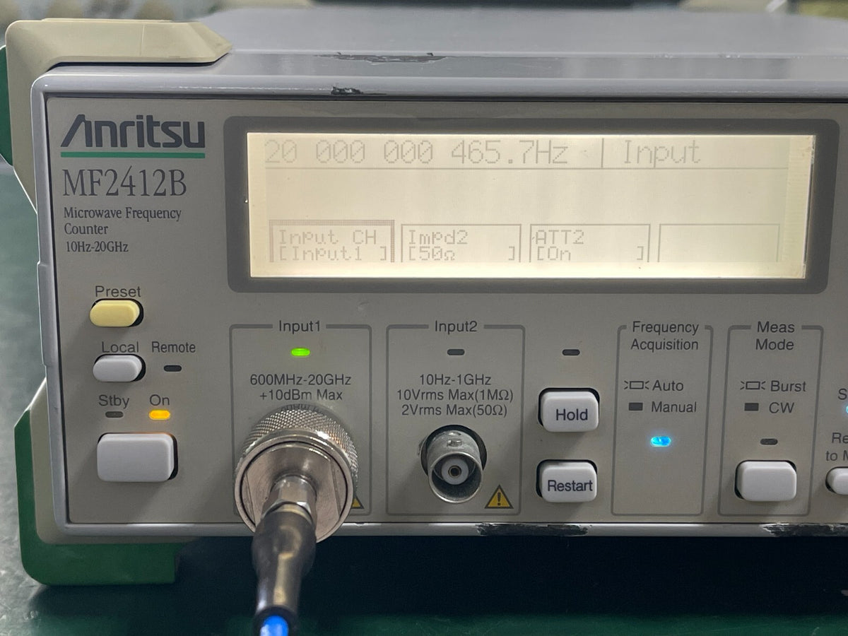 Anritsu MF2412B 10 Hz to 20 GHz Microwave Frequency Counter _7708 - XG eqpt