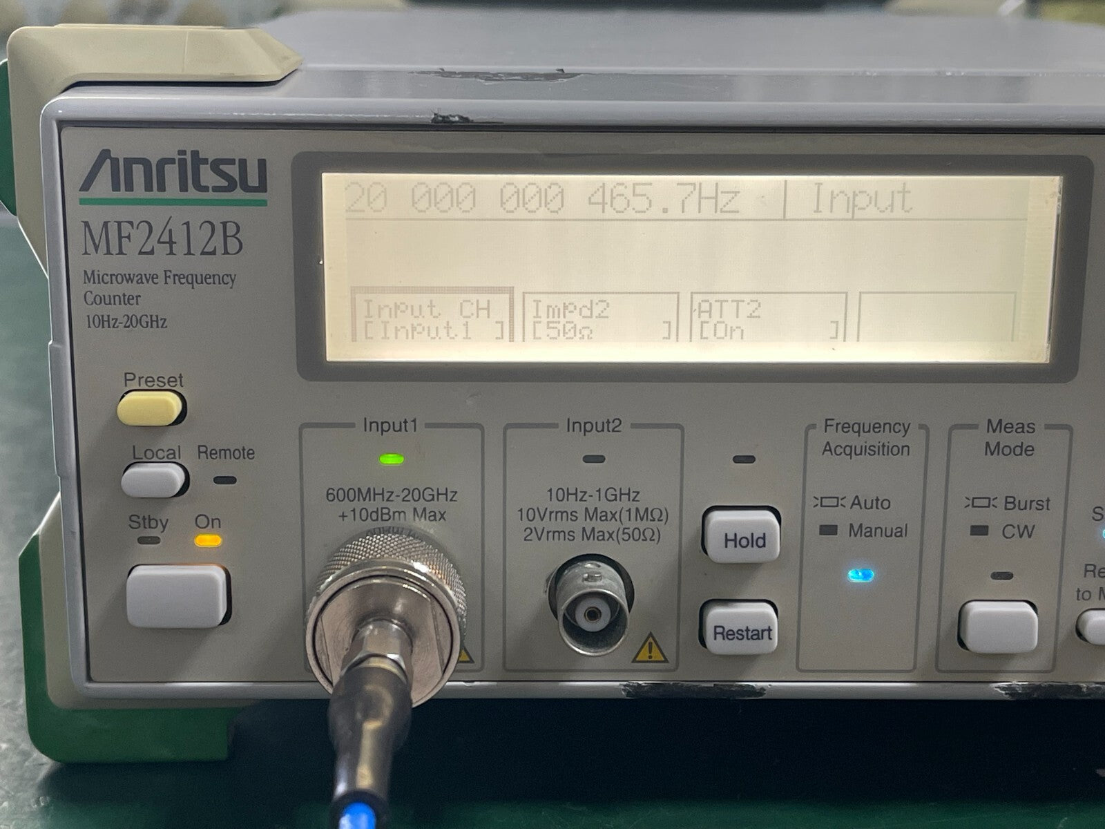 Anritsu MF2412B 10 Hz to 20 GHz Microwave Frequency Counter _7708 - XG eqpt