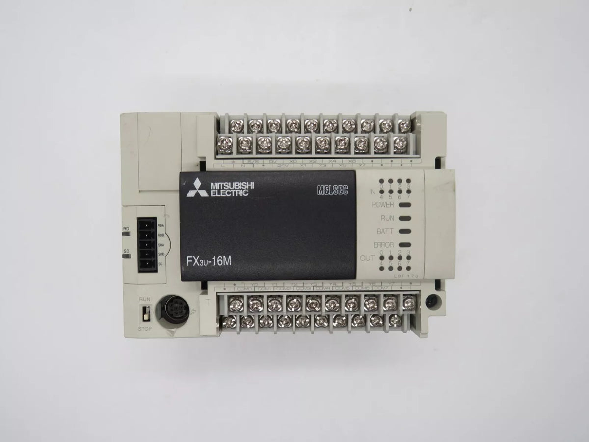MITSUBISHI FX3U-16MT/ES-A PLC Module 100-240VAC Input 8 Inputs 8
