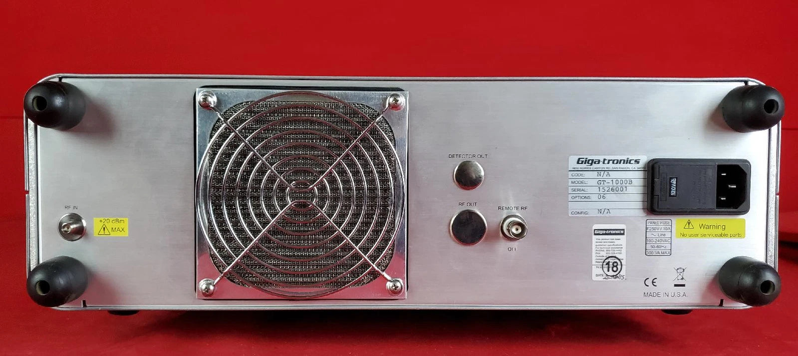 Gigatronics GT-1000B Micowave Power Amplifier 100MHz to 20GHz (10W)