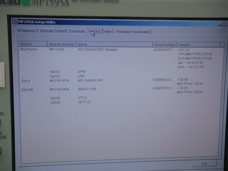ANRITSU MP1595A /02/03 40Gbps SDH/SONET Analyzer