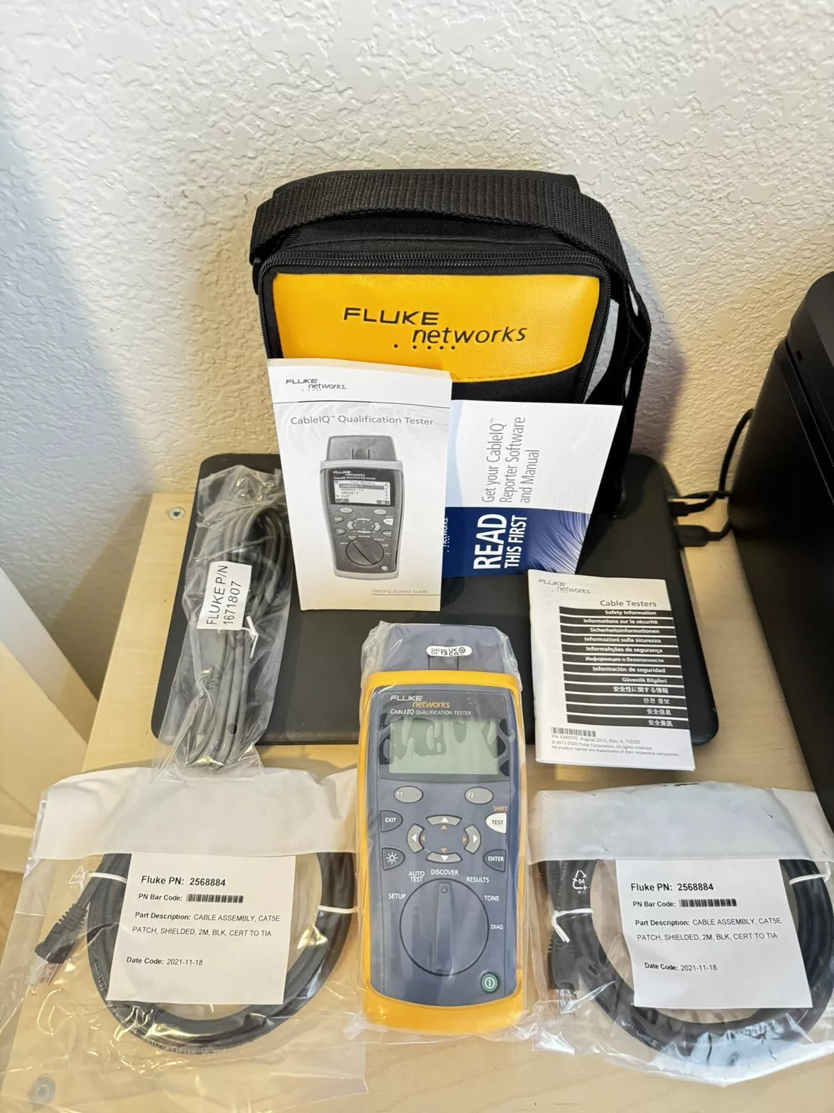 Fluke Networks Cable IQ Qualification Tester CIQ-100 /New Sealed