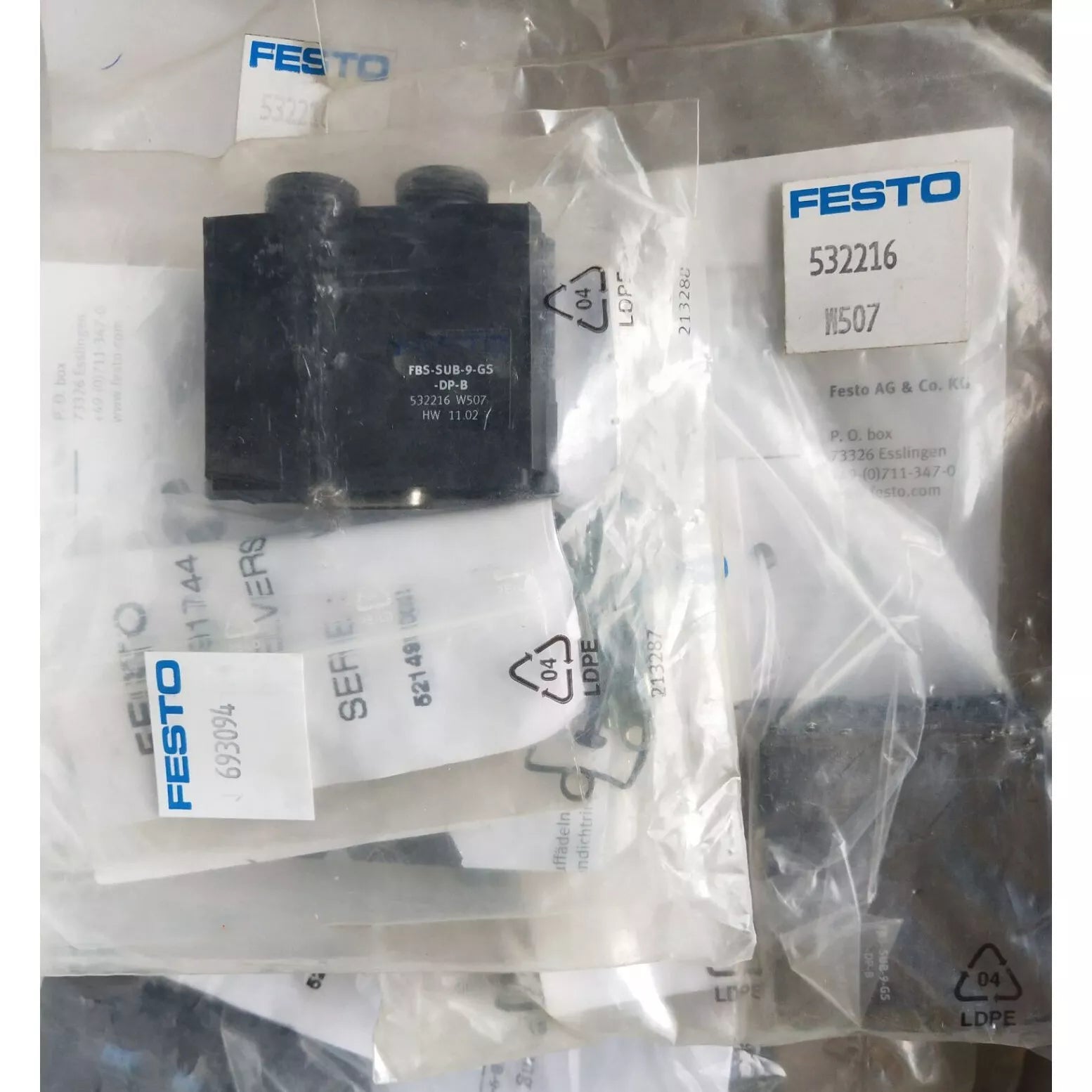 Festo FBS-SUB-9-GS-DP-B 532216 Bus Plug for Industrial Automation