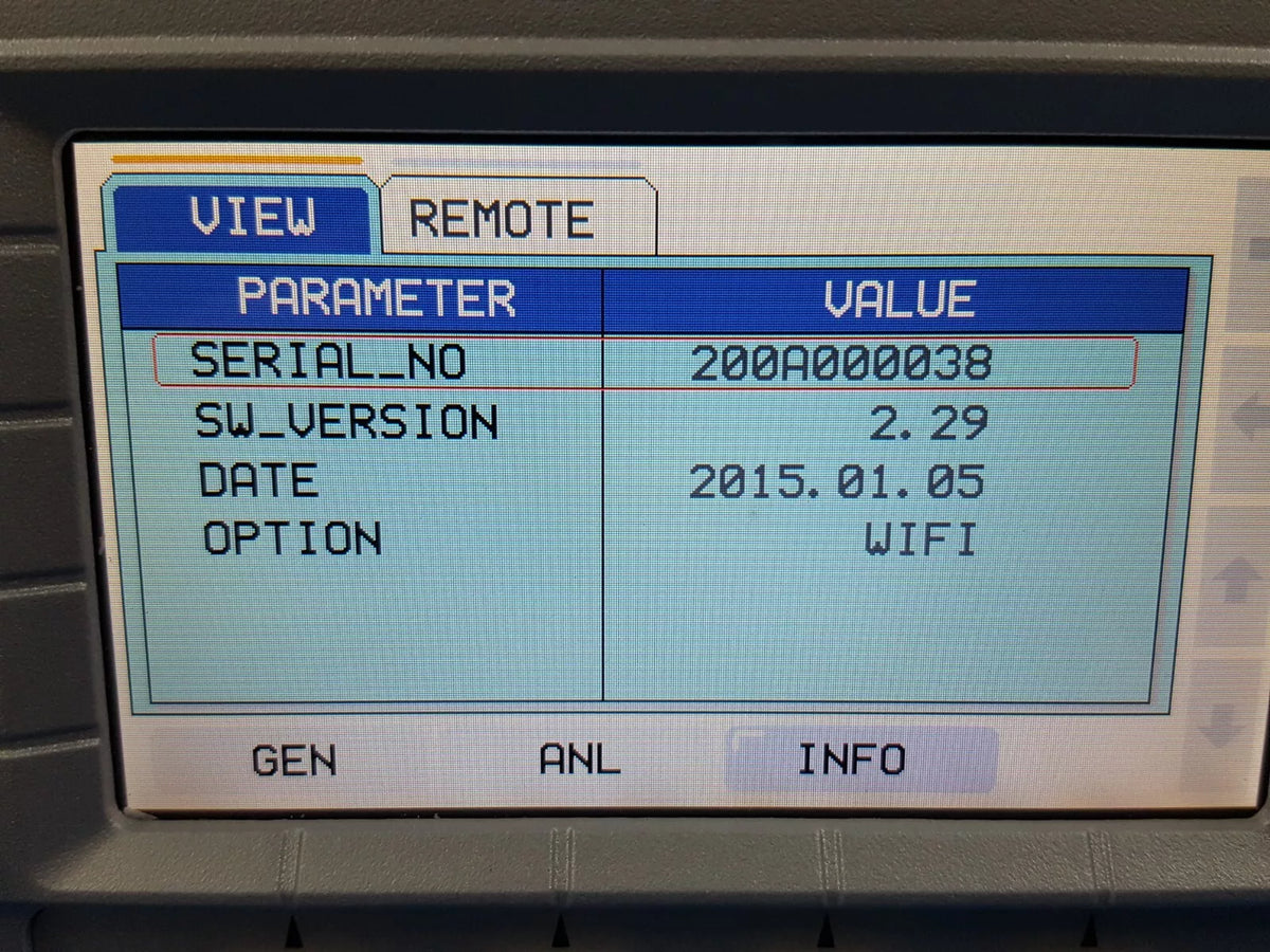 Tescom MTP200A Wi-Fi Manufacturing Tester with Optional S200-10 (0038)