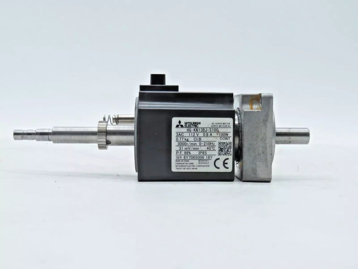 Mitsubishi Electric HG-KN13BJ-S100 3AC 112V 0.8A IP65 Servo Motor