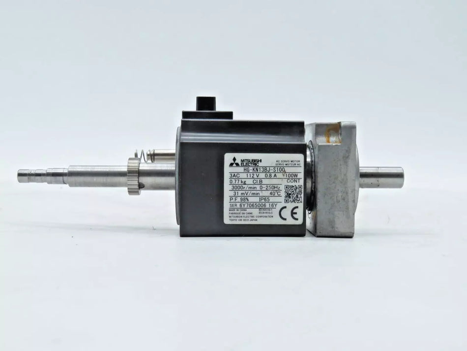 Mitsubishi Electric HG-KN13BJ-S100 3AC 112V 0.8A IP65 Servo Motor