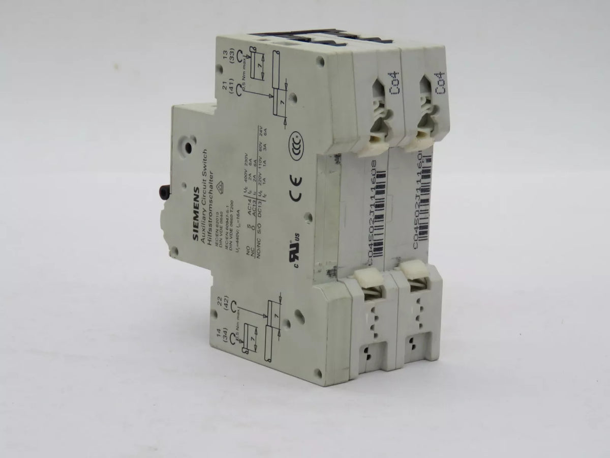SIEMENS 5SY4504-7 Circuit Breaker Miniature 1+N Pole 4 Amp 230VAC 10kA