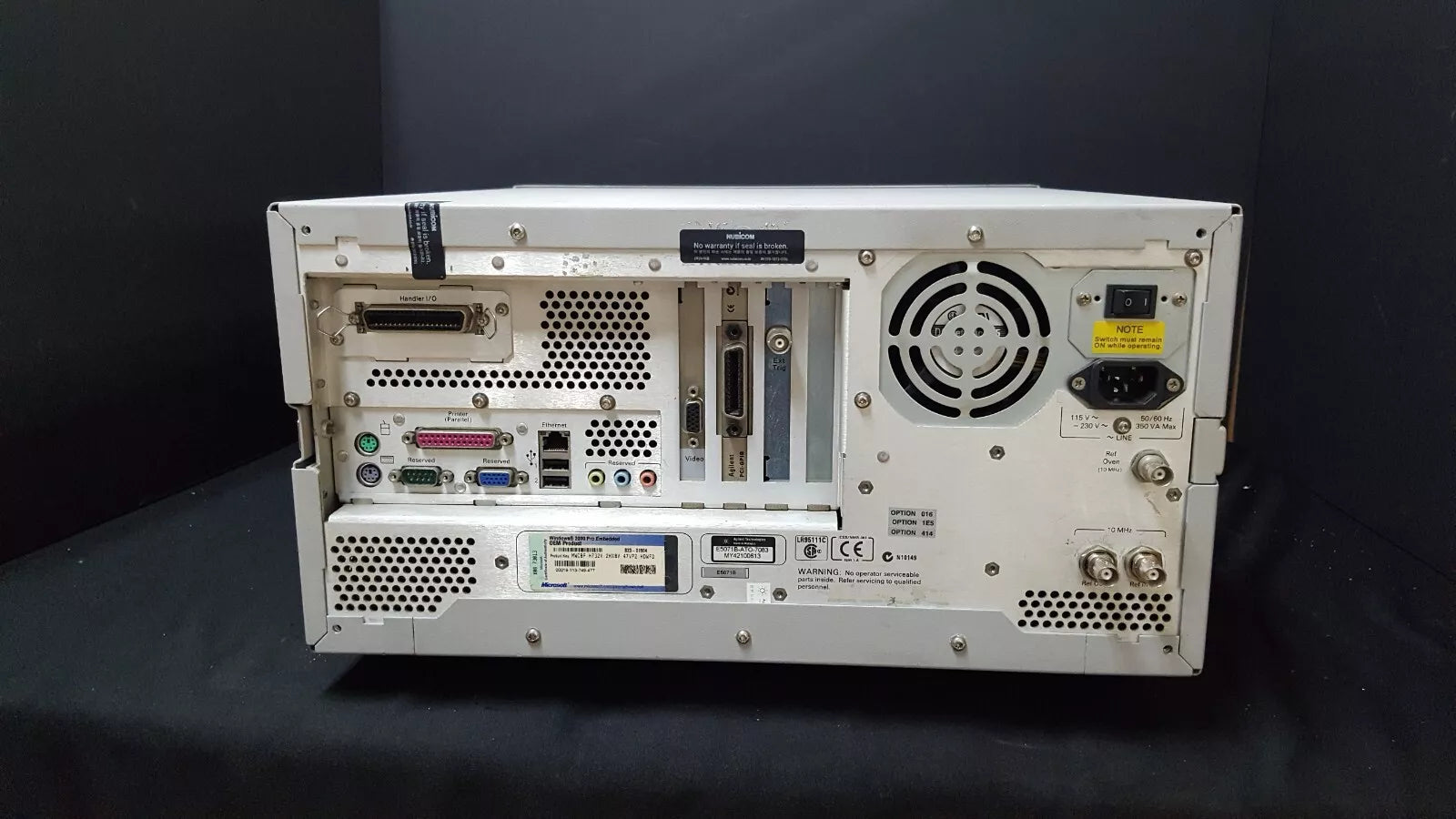 Agilent E5071B Network Analyzer 300kHz-8.5GHz W/opt. 414 008 016 (0613)