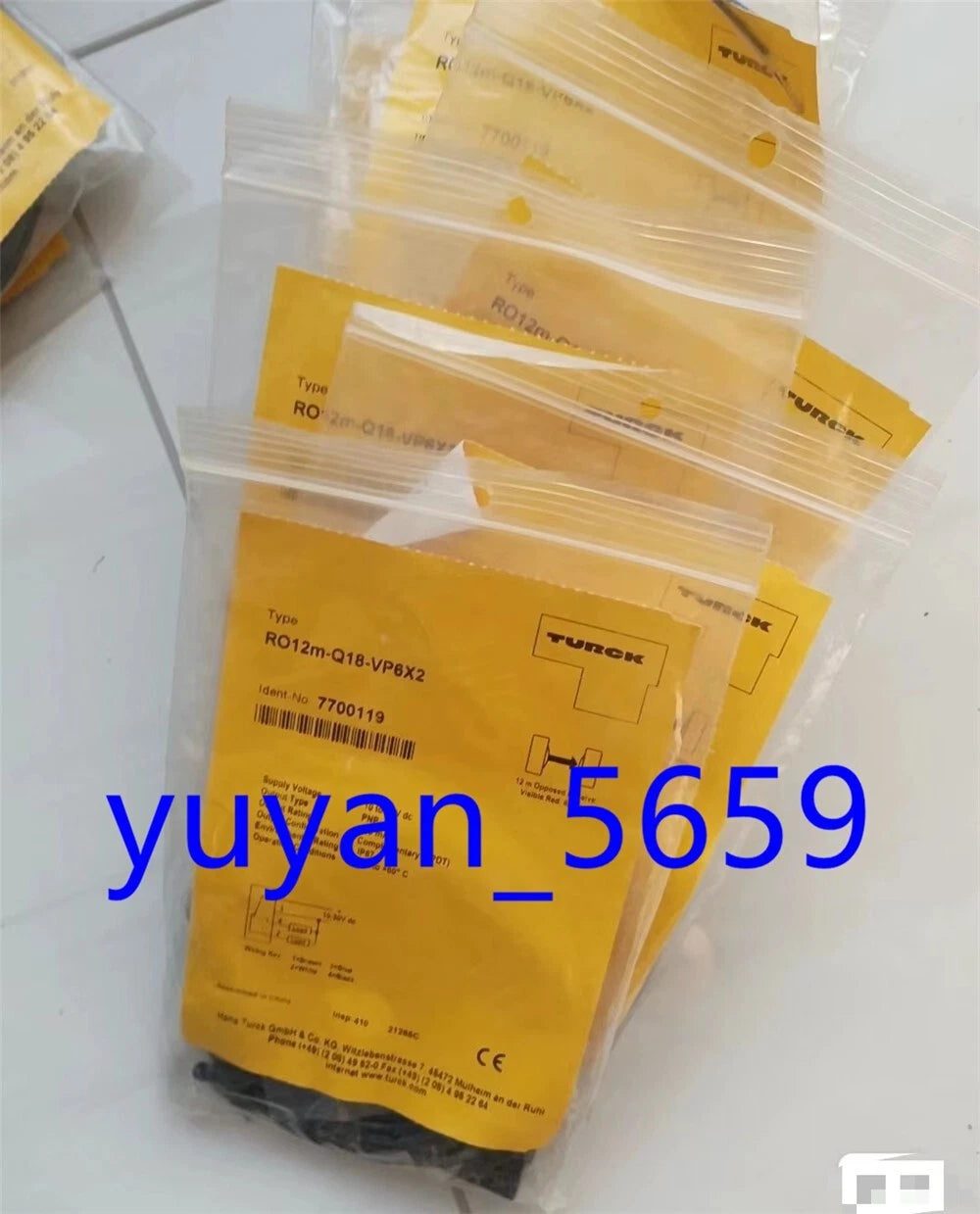 TURCK RO12m-Q18-VP6X2 7700119 #999 LY Sensor Replacement