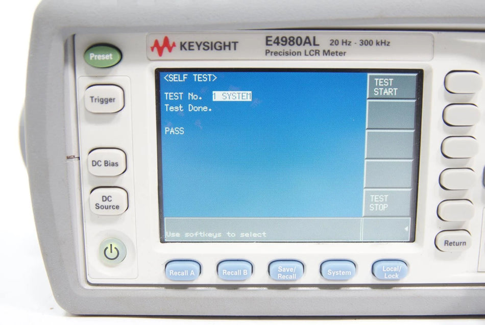 Keysight / Agilent E4980AL Precision LCR Meter 20Hz to 300kHz  OPT 032 710