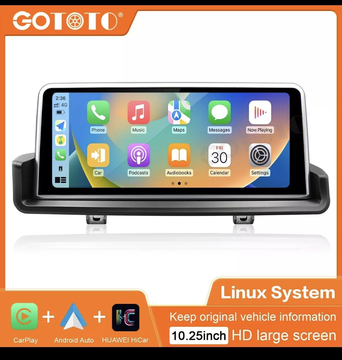 10.25' CarPlay Touchscreen Multimedia System for BMW 3 Series E90 E91 E92 E93 2005-2012