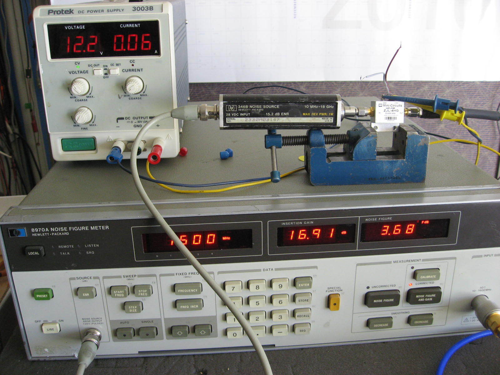 HP346B Noise Source for 18 GHz ENR Measurements