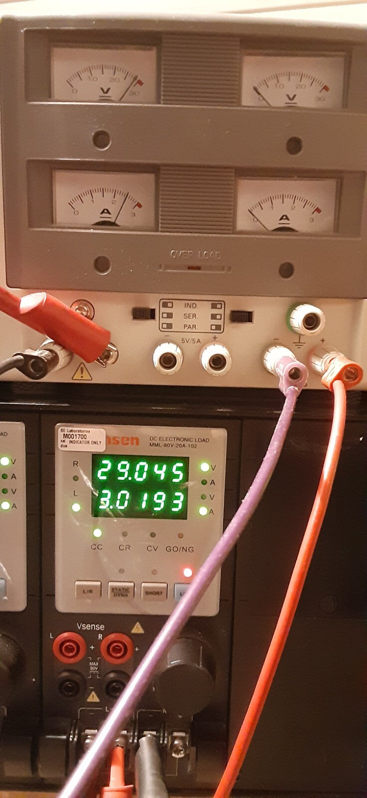 Electronic Load Bank 6 Channels 100W 80V 20A Sorensen 80202 x3 & MML-4