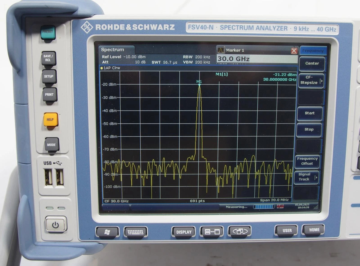 Rohde & Schwarz FSV40-N 9 kHz to 40 GHz Spectrum Analyzer OPT B4