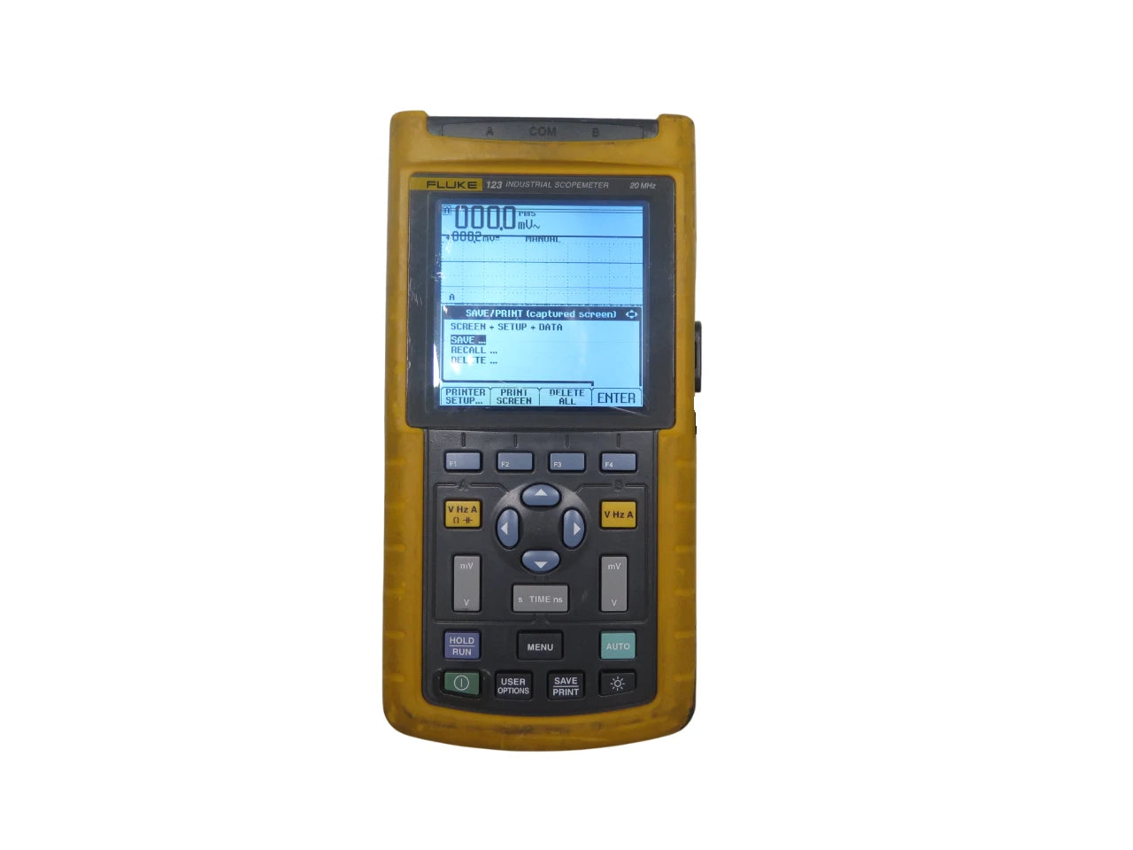 Fluke 123 Industrial Scopemeter 20 MHz - Free Shipping