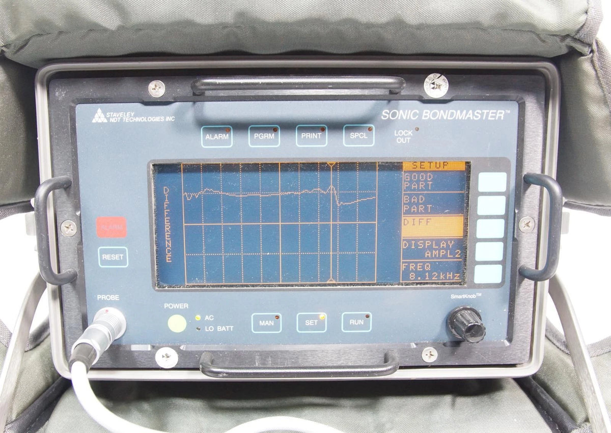 Staveley Sonic Bondmaster NDT Flaw Detector Current Olympus GE with Accessories