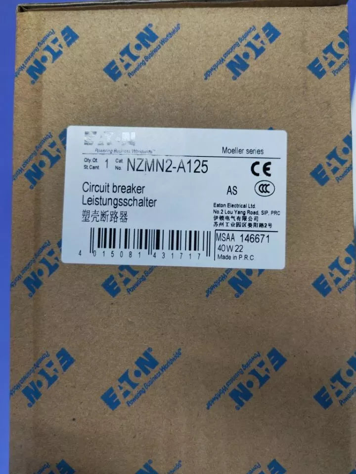 1 PC NEW NZMN2-A125 Circuit Breaker #B3538 CL