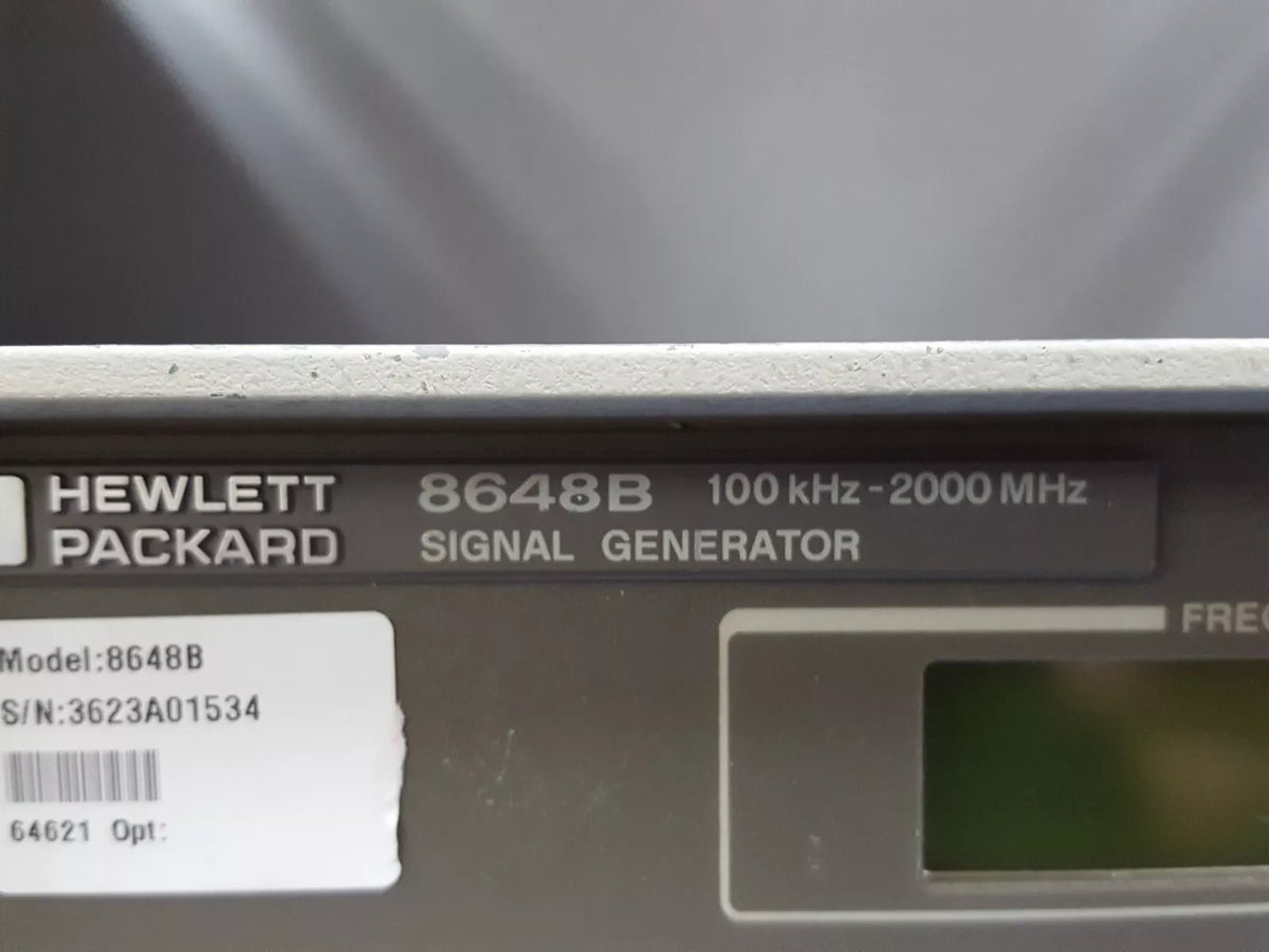 Agilent 8648B Signal Generator 100kHz-2000MHz