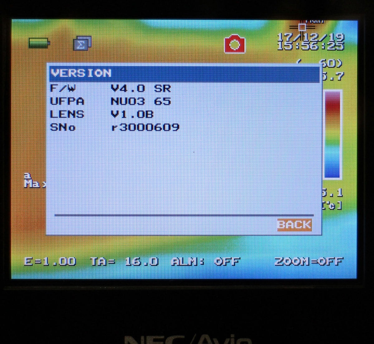 NEC Avio R300 Thermal Imaging