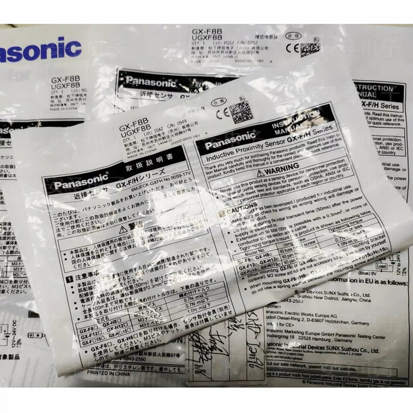 Panasonic GX-F8B Photoelectric Sensor