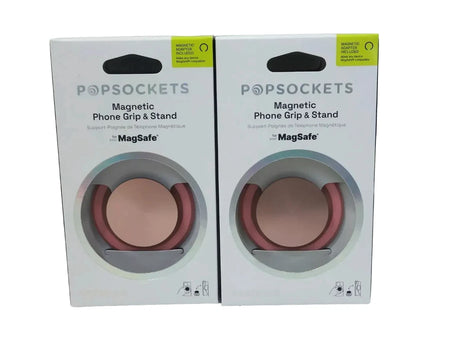 Lot 2 PopSockets Magnetic Phone Grip with MagSafe, Magnetic Adapter Ring