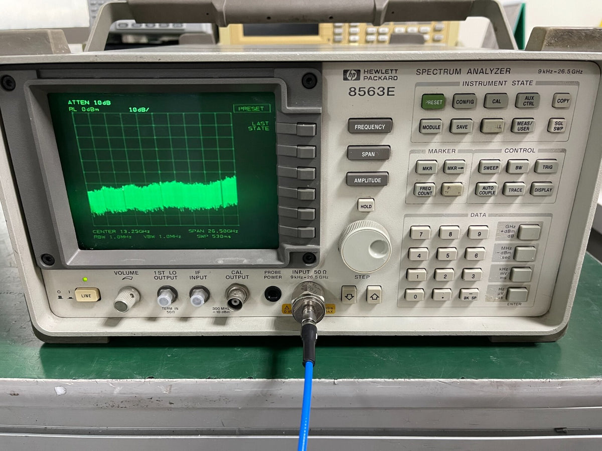 HP Agilent 8563E spectrum analyzer 9KHz to 26.5GHz w/ 85620A_07630 - XG eqpt