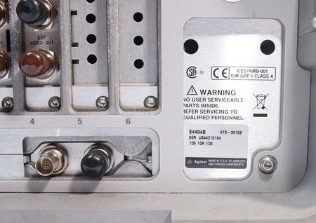 HP Agilent ESA E4404B 9kHz - 6.7GHz Spectrum Analyzer Options A4H BAA B72 AYX