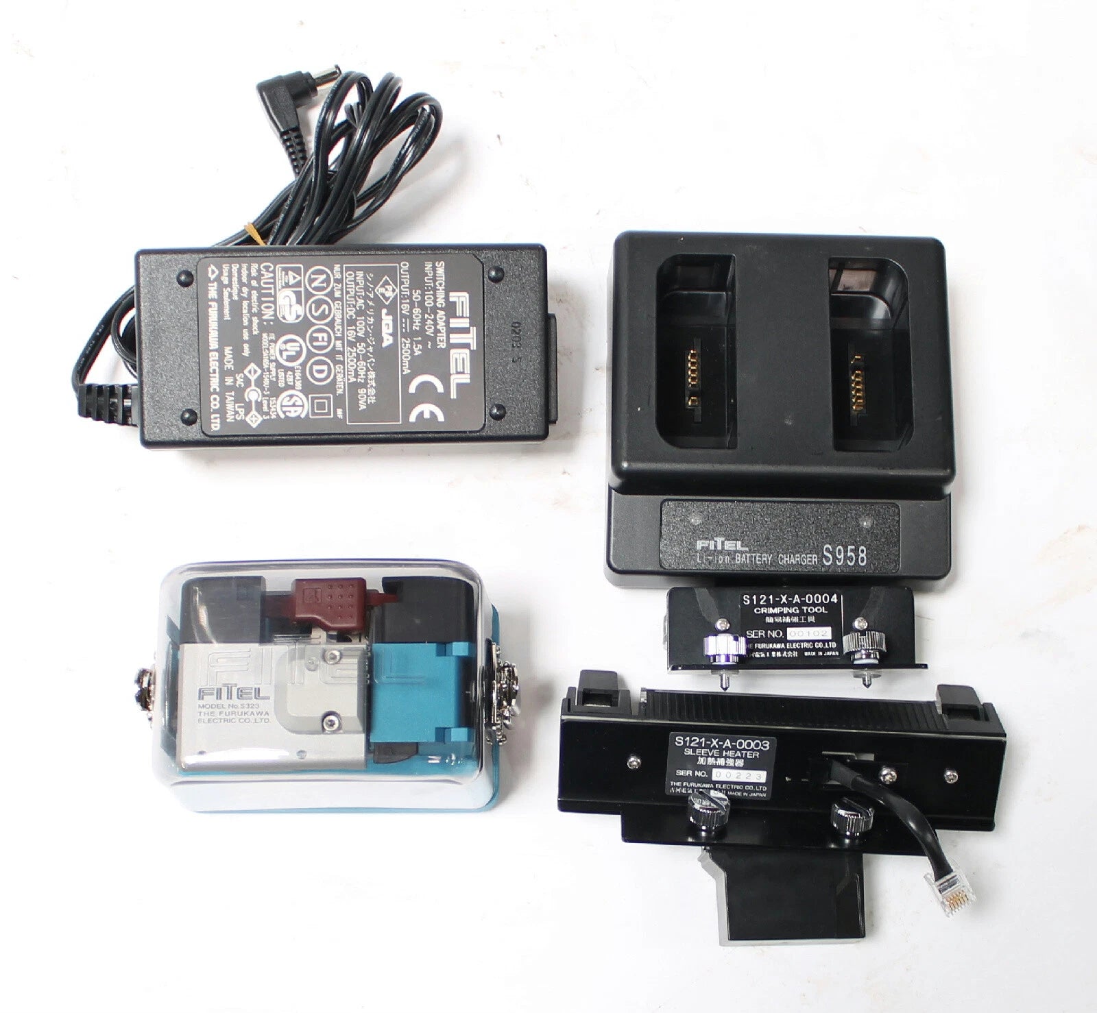 Fitel Furukawa S121A SM MM Fiber Fusion Splicer with S323 Cleaver