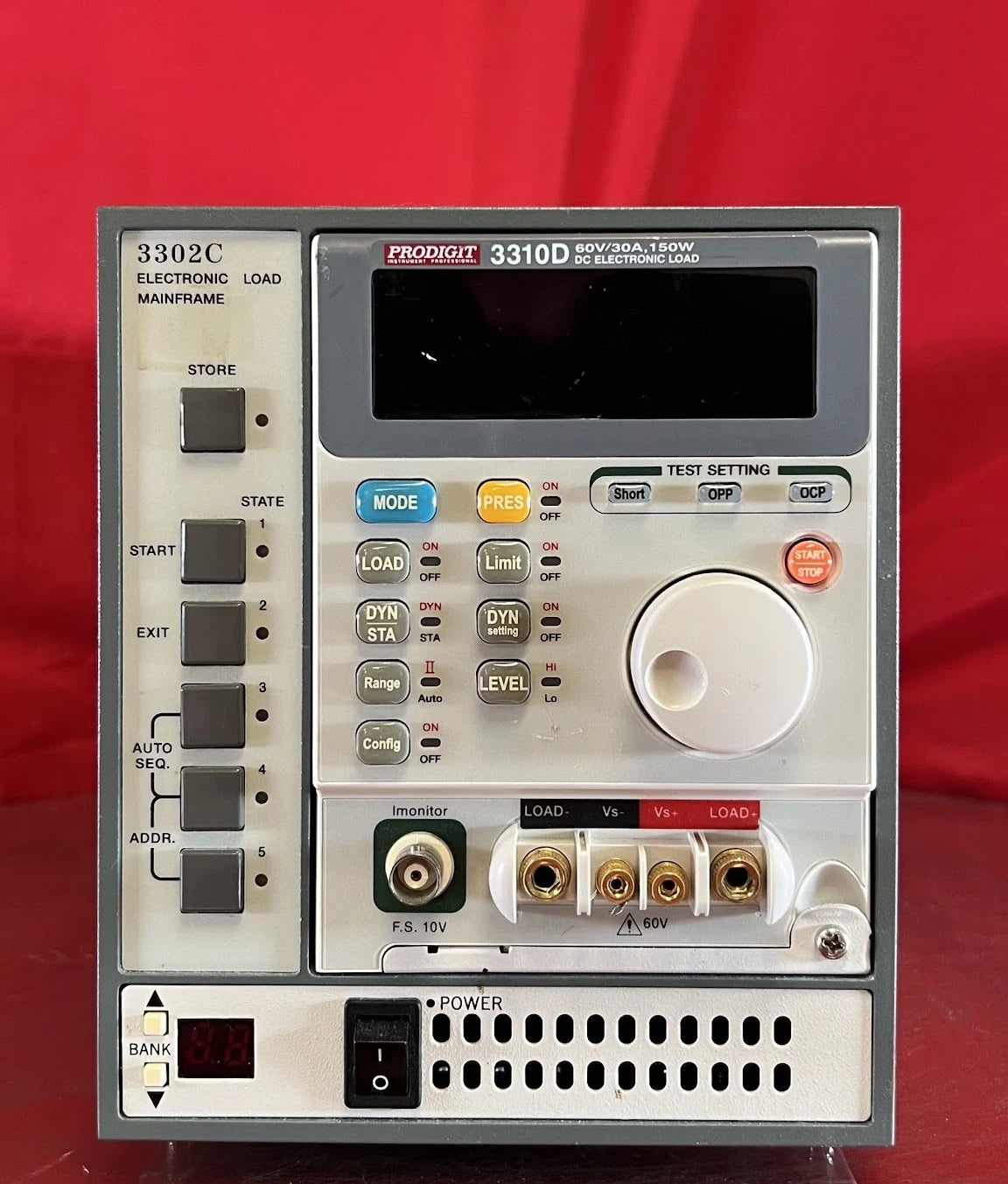 Prodigit 3302C 300W Mainframe with 3310 Electronic Load