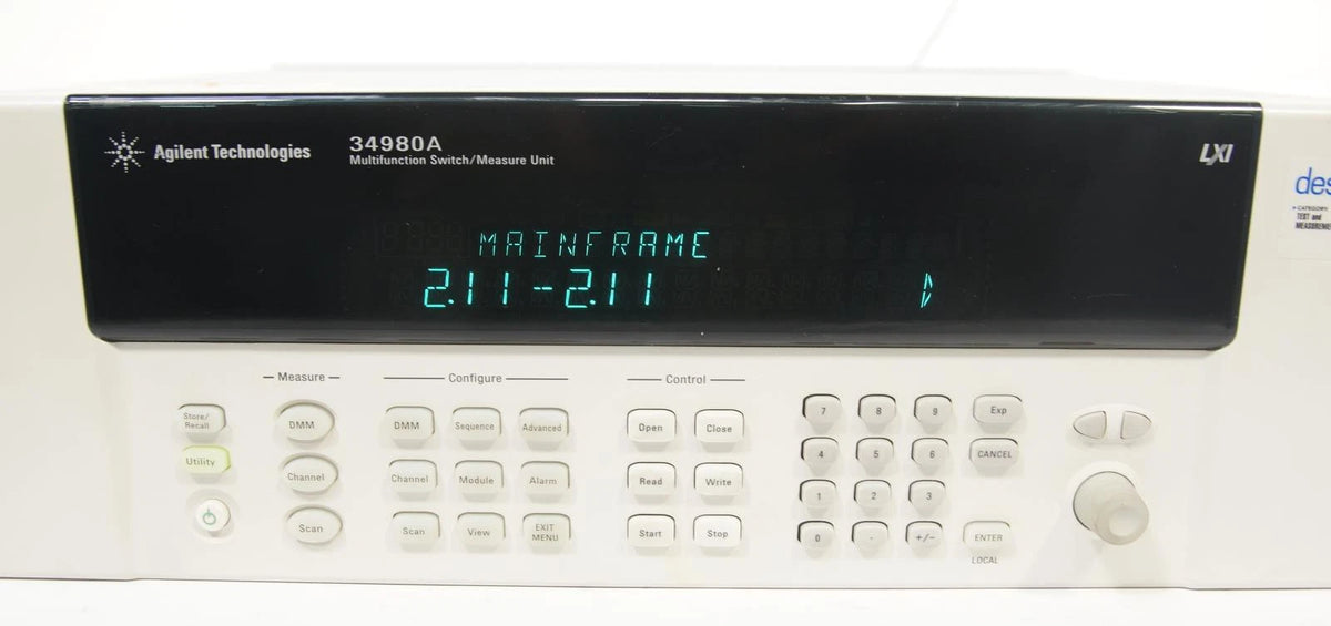 Keysight Agilent 34980A Multifunction Switch / Measure Unit with 34945A Board